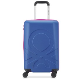 United Colors of Benetton Equipaje rígido con ruedas giratorias Fabrica, Azul