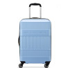 United Colors of Benetton Equipaje extensible rígido acanalado con ruedas giratorias, Azul claro